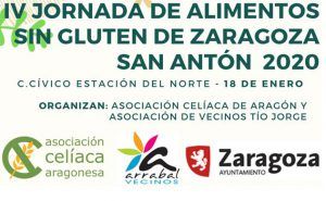 NUEVA JORNADA DE ALIMENTOS SIN GLUTEN DE ZARAGOZA. SAN ANTÓN 2020