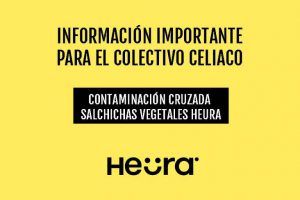 Alerta alimentaria por presencia de gluten en productos de la marca HEURA