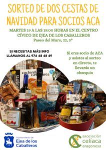 Sorteo cestas navideñas en Ejea de los Caballeros