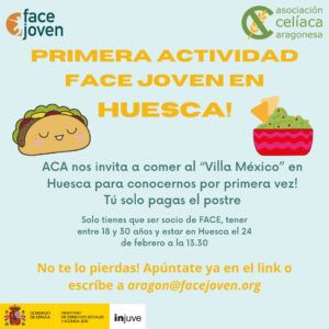 Tacos y nachos en Huesca, FACE Joven