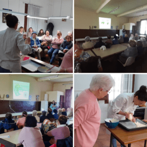 Charla y taller de cocina en la Escuela de Adultos