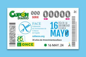Cupón de la Once por el día de la enfermedad celíaca