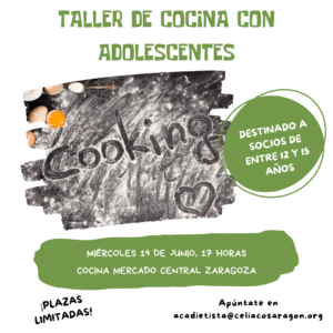 Taller de cocina con adolescentes