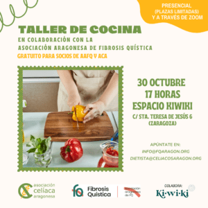 Taller de cocina en colaboración con la Asociación Aragonesa de Fibrosis Quística