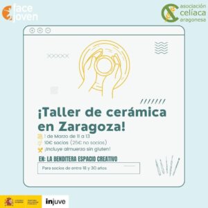 Taller de cerámica en Zaragoza con FACE Joven
