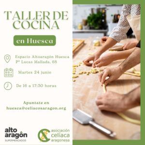 Taller de cocina en Huesca