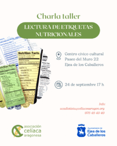 Taller de lectura de etiquetas en Ejea de los Caballeros