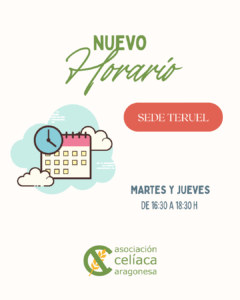 Nuevo horario de atención al socio en la sede de Teruel