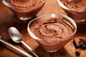 Mousse de chocolate con aguacate