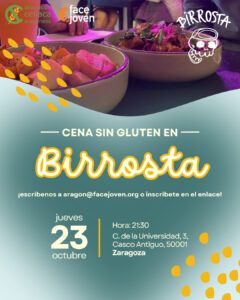 Cena sin gluten en Birrosta