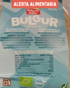 Alerta alimentaria Bulgur