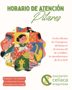 HORARIO DE ATENCIÓN PILARES