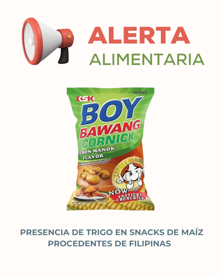 Alerta alimentaria en snack de maíz