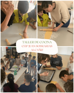 Taller de cocina en CEIP Juan Sobrarias (Alcañiz)