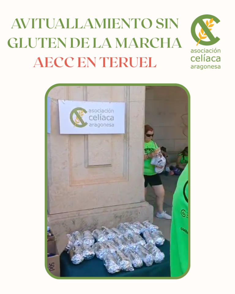 Avituallamiento sin gluten de la Marcha AECC