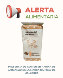 Alerta alimentaria en harina de garbanzo de la marca Harinas de Mallorca
